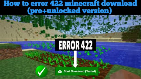 Alpha 0. . Minecraft error 422 download